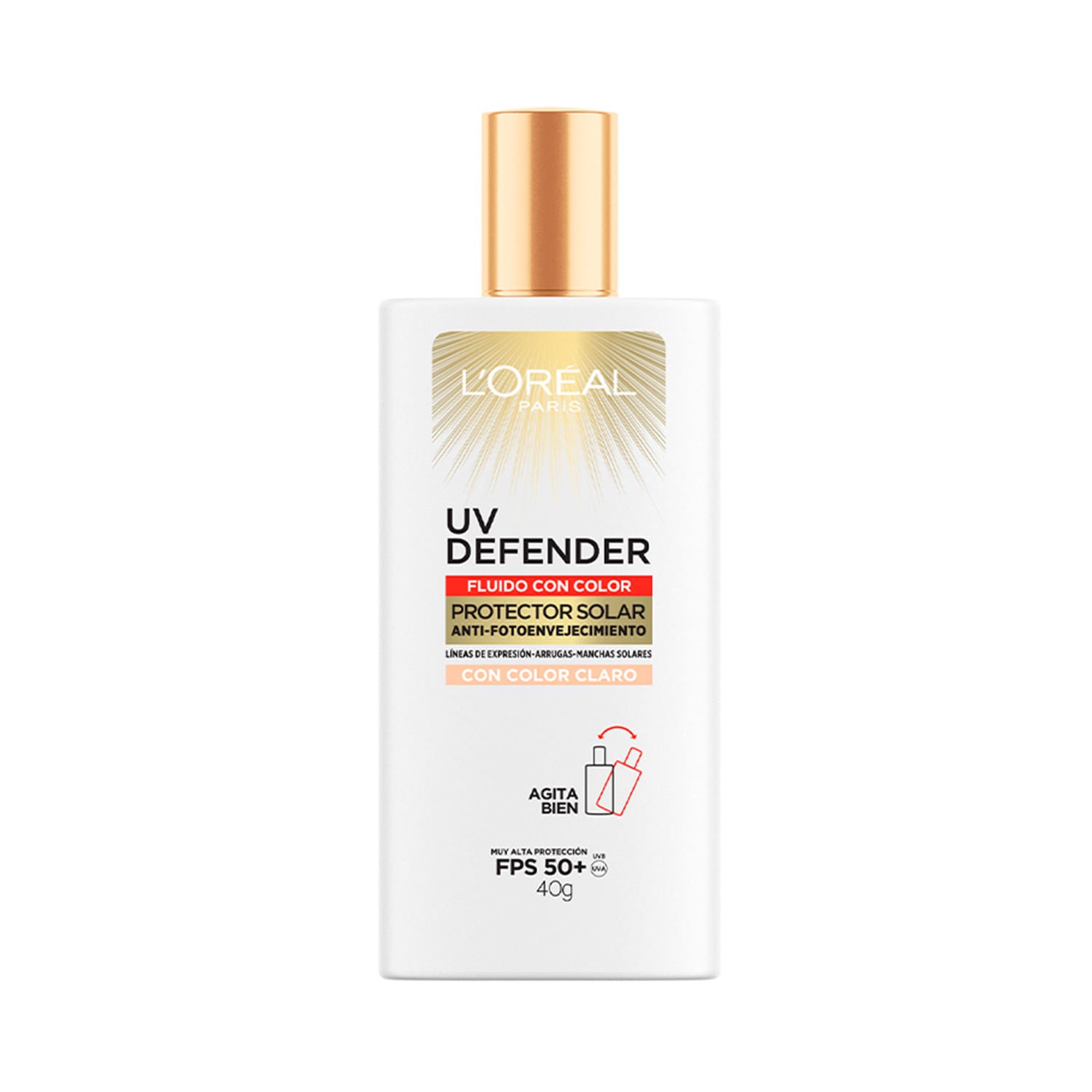 UV Defender Fluido Claro FPS50+ L’Oréal Paris