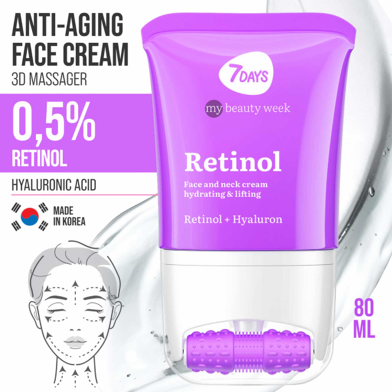 7DAYS MY BEAUTY WEEK CREAM 80 ML HYDRATING &amp; LIFTING RETINOL