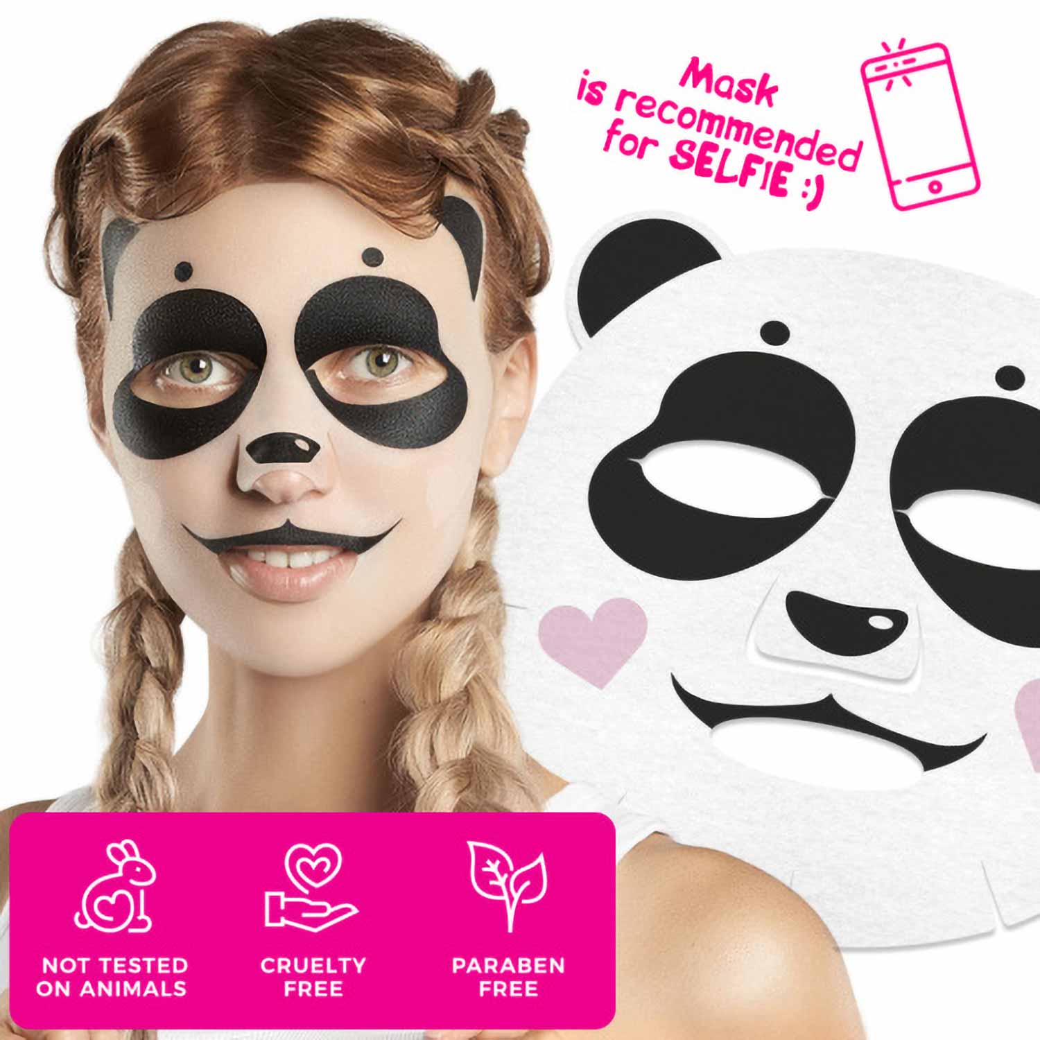 7DAYS ANIMAL MASK SWEET PANDA BAMBOO EXTRACT &amp; SOYBEAN OIL
