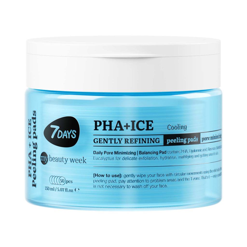 7DAYS MY BEAUTY WEEK GENTLY REFINING COOLING PEELING PADS PHA+ICE