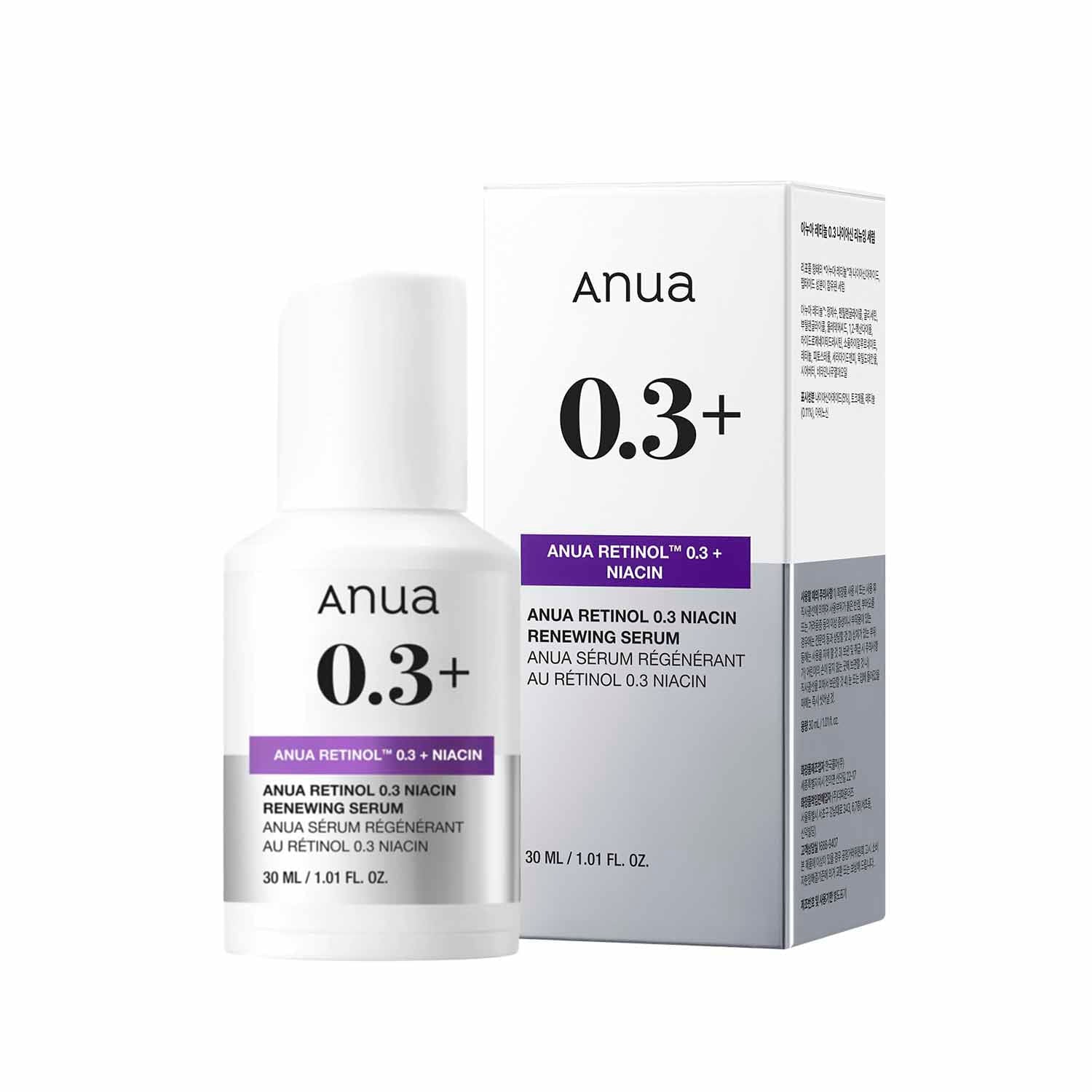 ANUA RETINOL 0,3 + NIACIN RENEWING SERUM