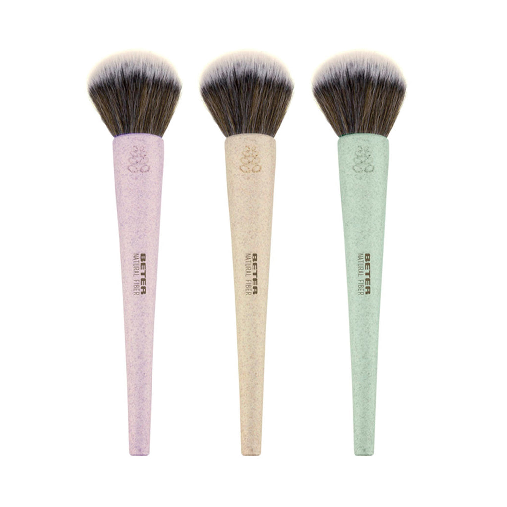 NATURAL FIBER BROCHA DE MAQUILLAJE EN POLVO PELO SINTETICO