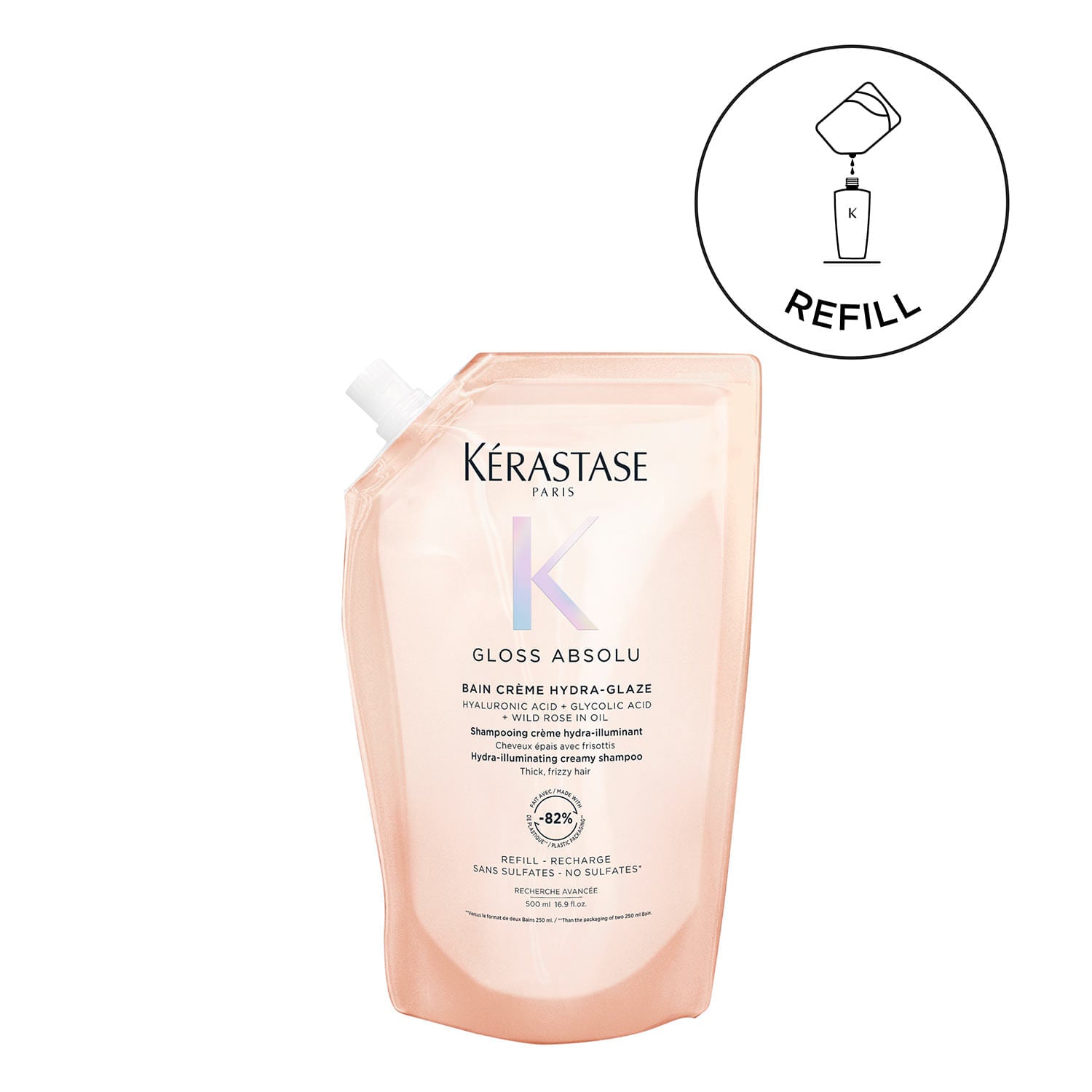 GLOSS ABSOLU CREME BAIN HYDRA-GLAZE SHAMPOO REFILL
